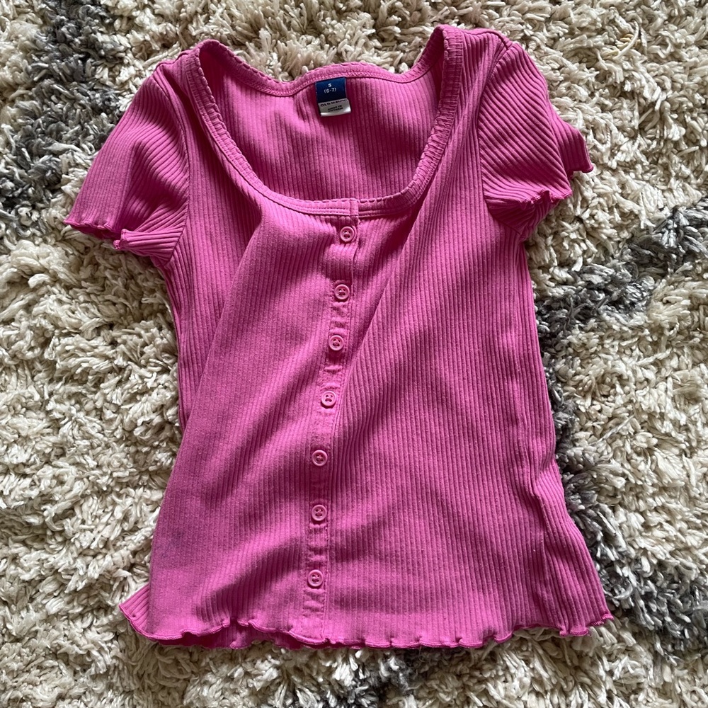 Old Navy Pink Button Up Shirt